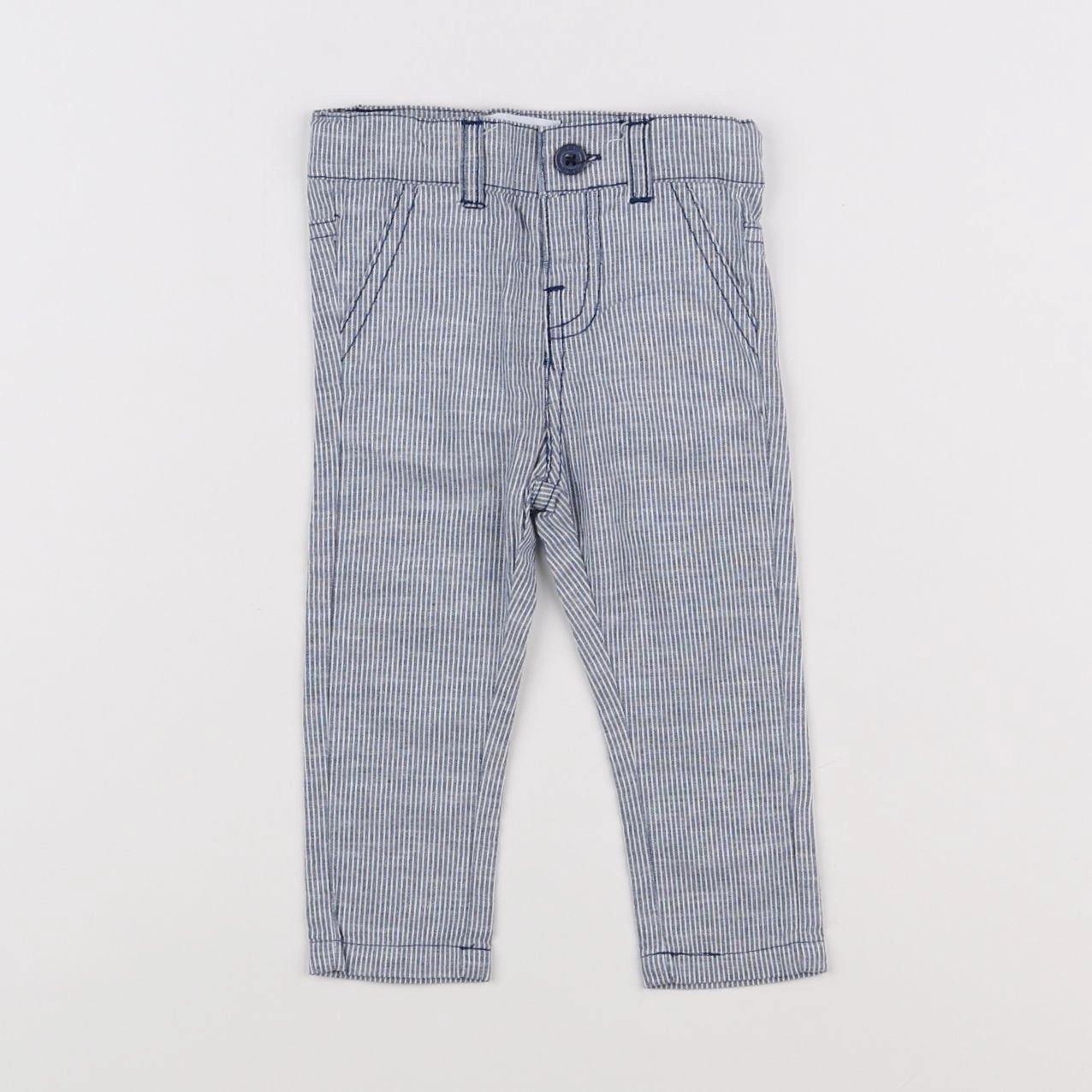 Vertbaudet - pantalon bleu - 3 mois